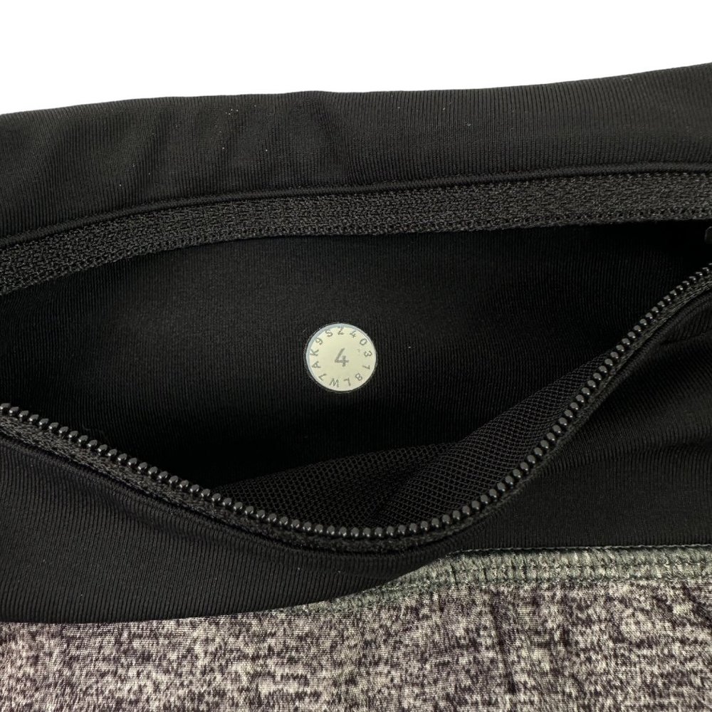 Lululemon Run Speed Up Shorts Womens 4 Heather Gray Black Liner Drawcord Workout - Picture 6 of 11